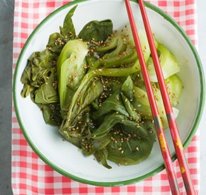 Bok Choy with Sesame Seeds