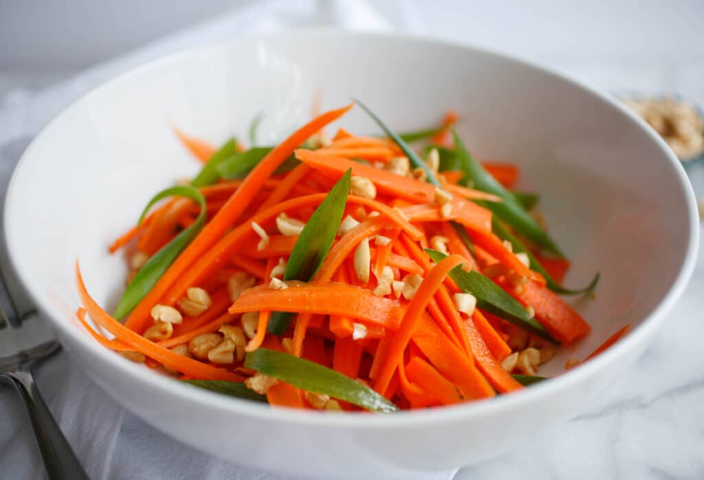 Asian Carrot Salad with Peanuts