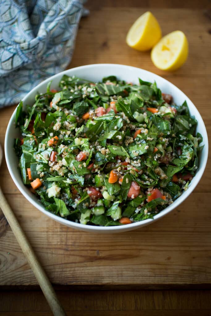 Collard Greens & Bulgur Salad