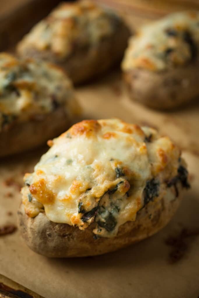 Red Chard Twice Baked Potatoes