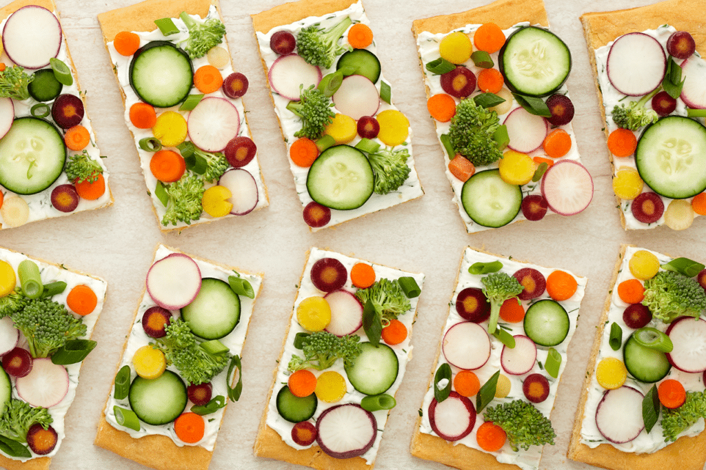 Rainbow Veggie Garden Bars