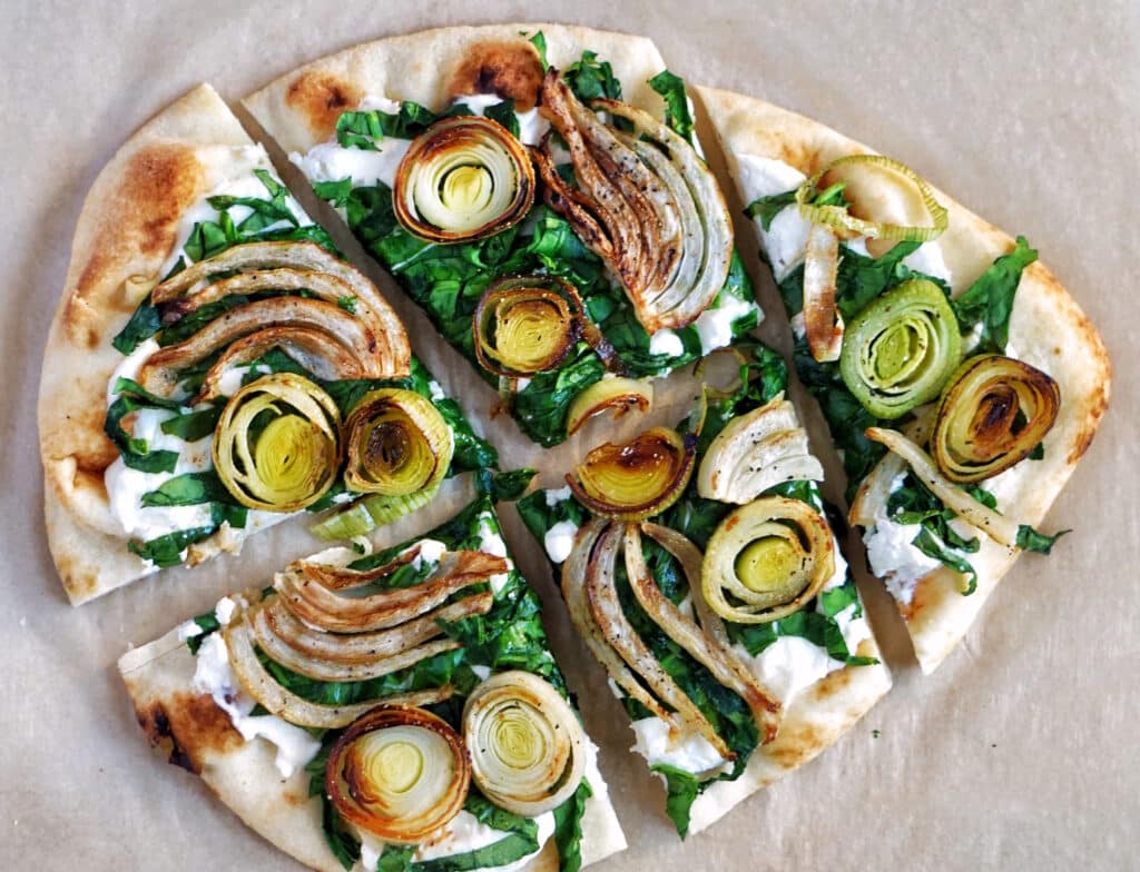 Spinach, Fennel & Leek Flatbread