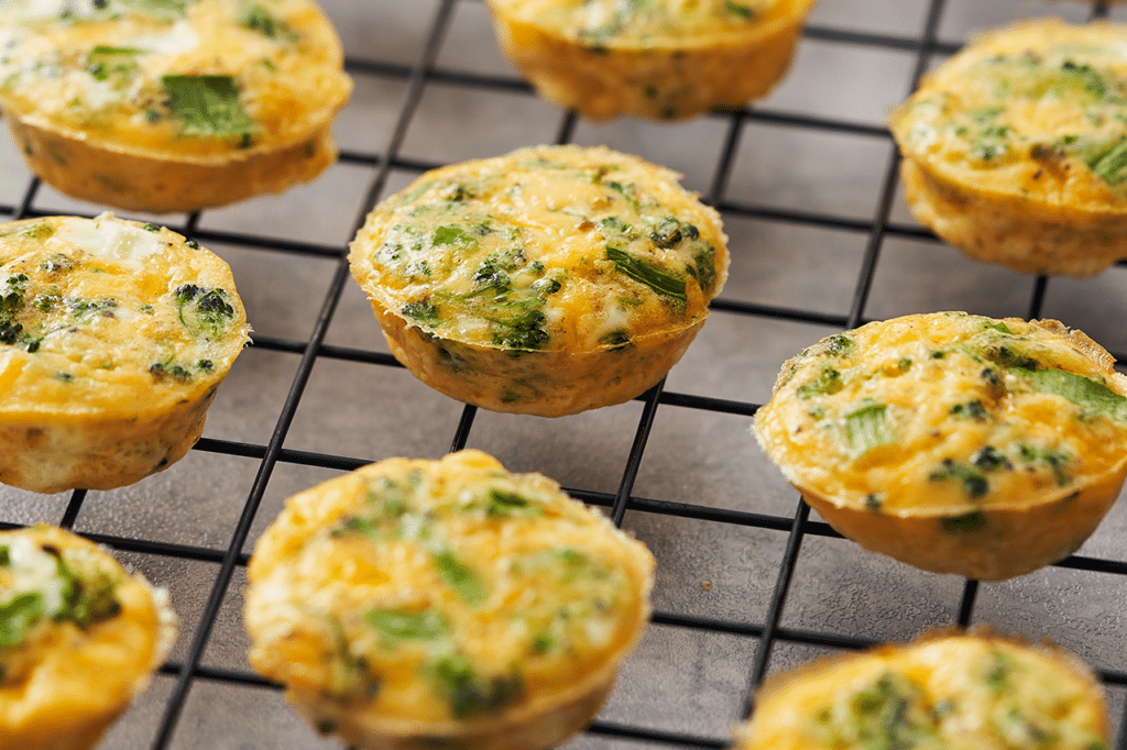 Broccoli & Cheese Mini Quiches