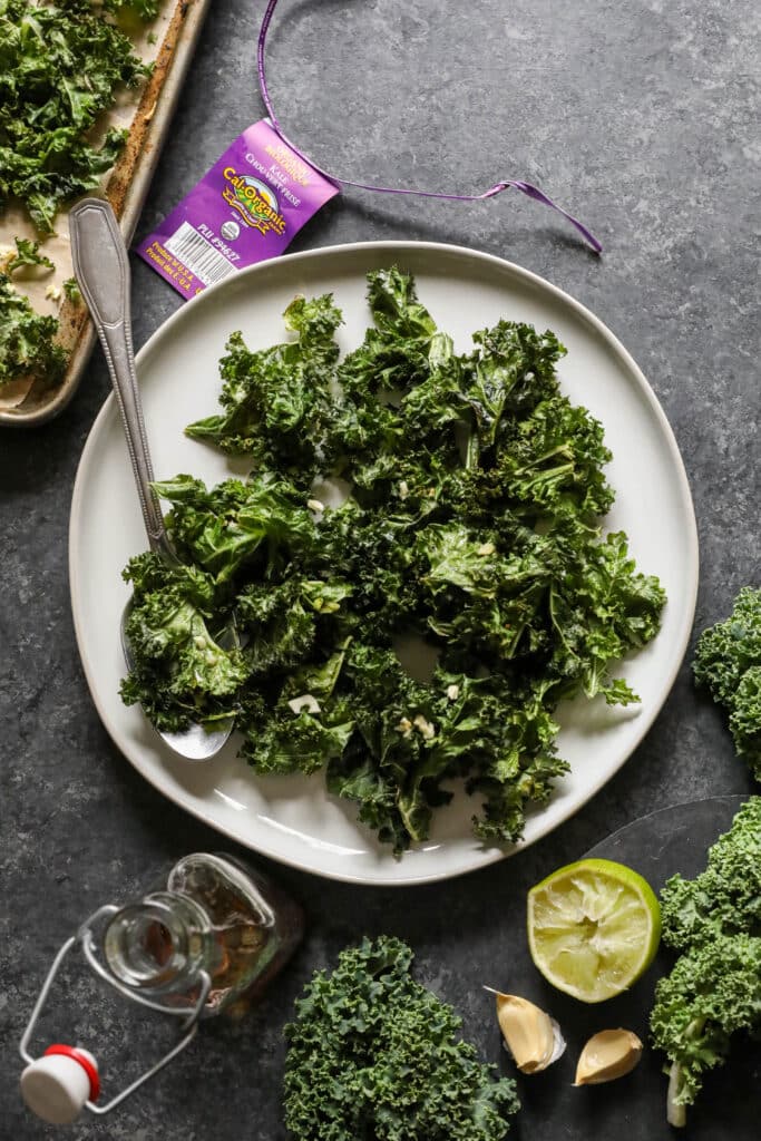 Lime Maple Roasted Kale