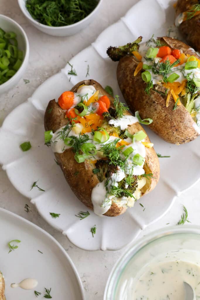 Veggie Loaded Twice Baked Potatoes