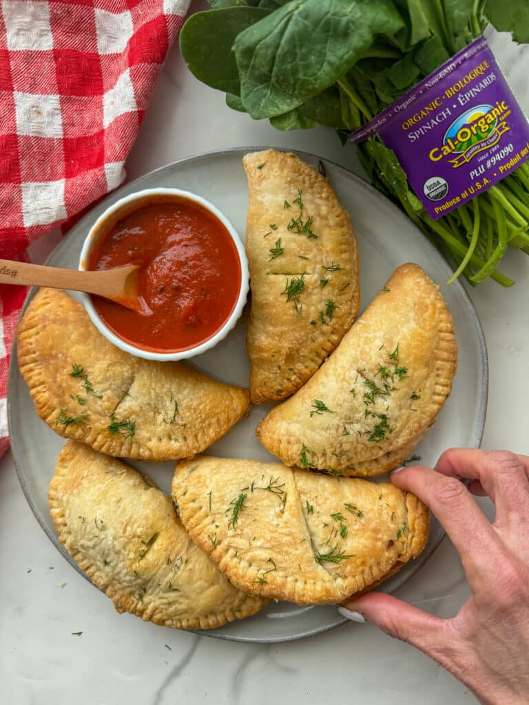 Spinach Artichoke Calzones