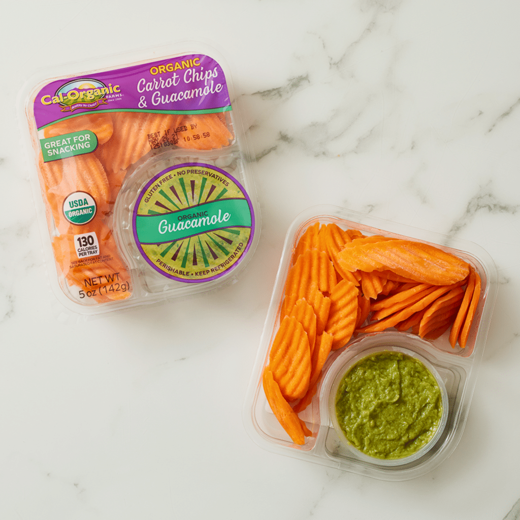 Carrot Chips & Guacamole