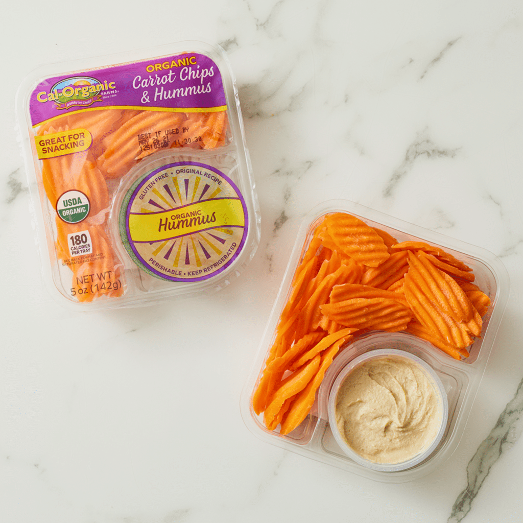 Carrot Chips & Hummus