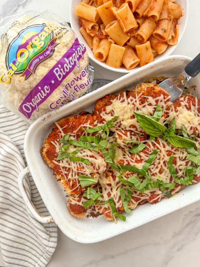 Baked Cauliflower Parmesan