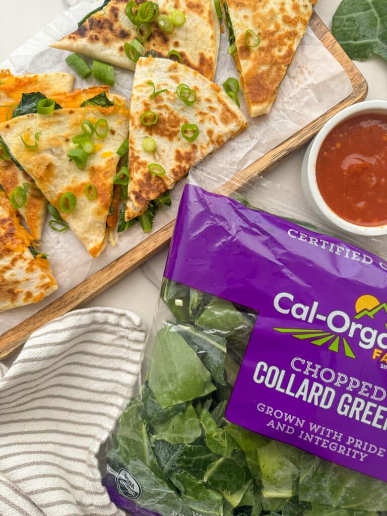 Collard Greens Quesadillas