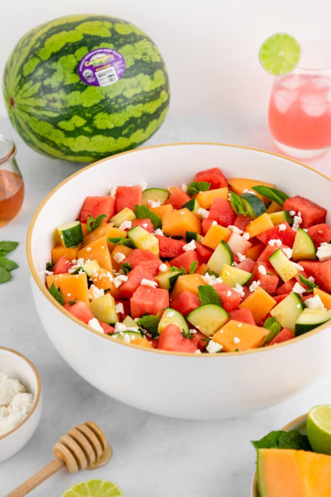 Mini Watermelon & Cantaloupe Salad