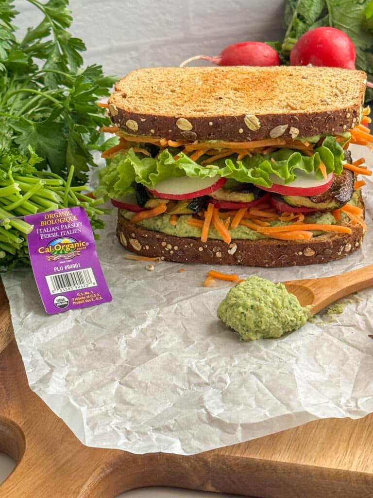 Veggie Hummus Sandwich