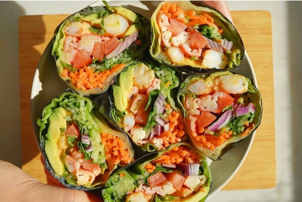 Summer Shrimp Sushi Roll